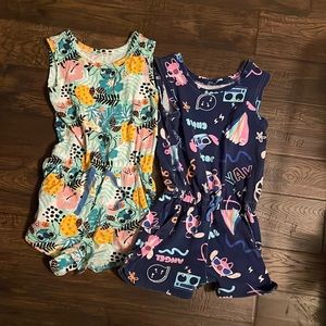Disney Stitch 2T Romper set of 2